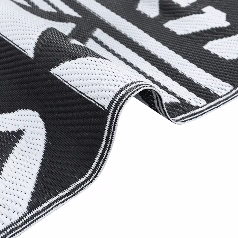 Must jacquard mustriga õuevaip ARAKIL, polüpropüleen, 160 x 230 cm – 4