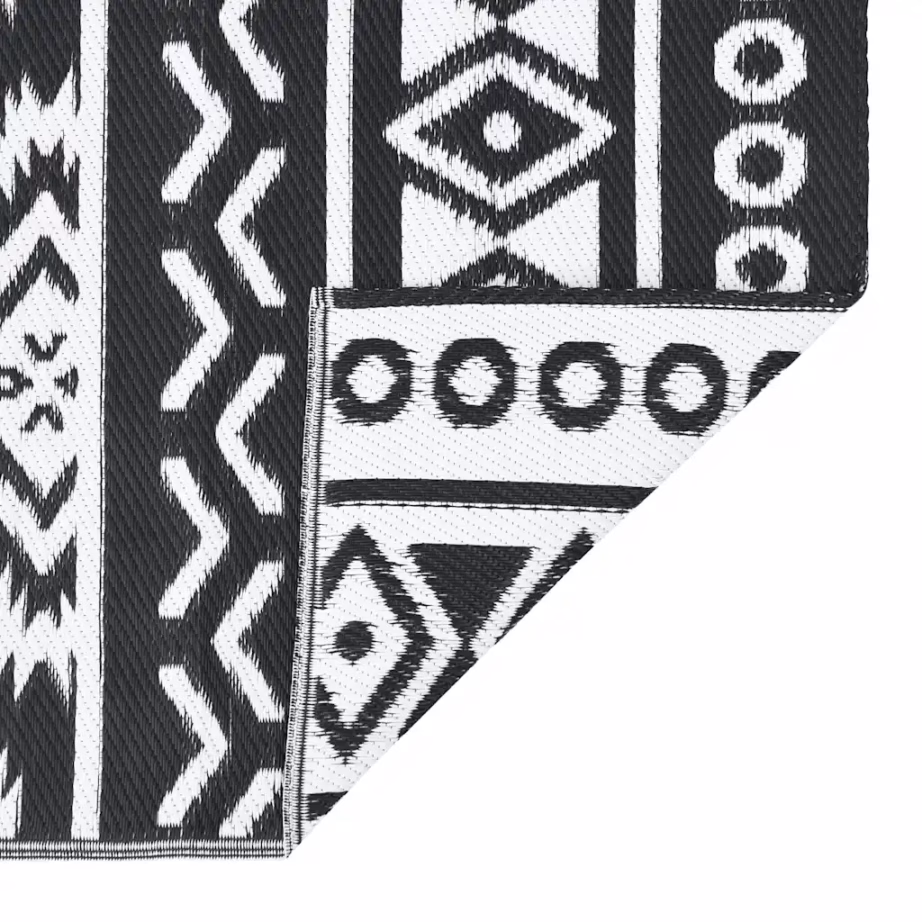 Must jacquard mustriga õuevaip ARAKIL, polüpropüleen, 160 x 230 cm – 5