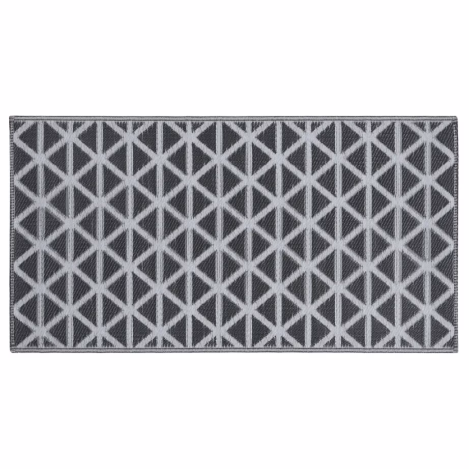 Must õuevaip ARAKIL, jacquard-muster, 80 x 150 cm, polüpropüleen - 3