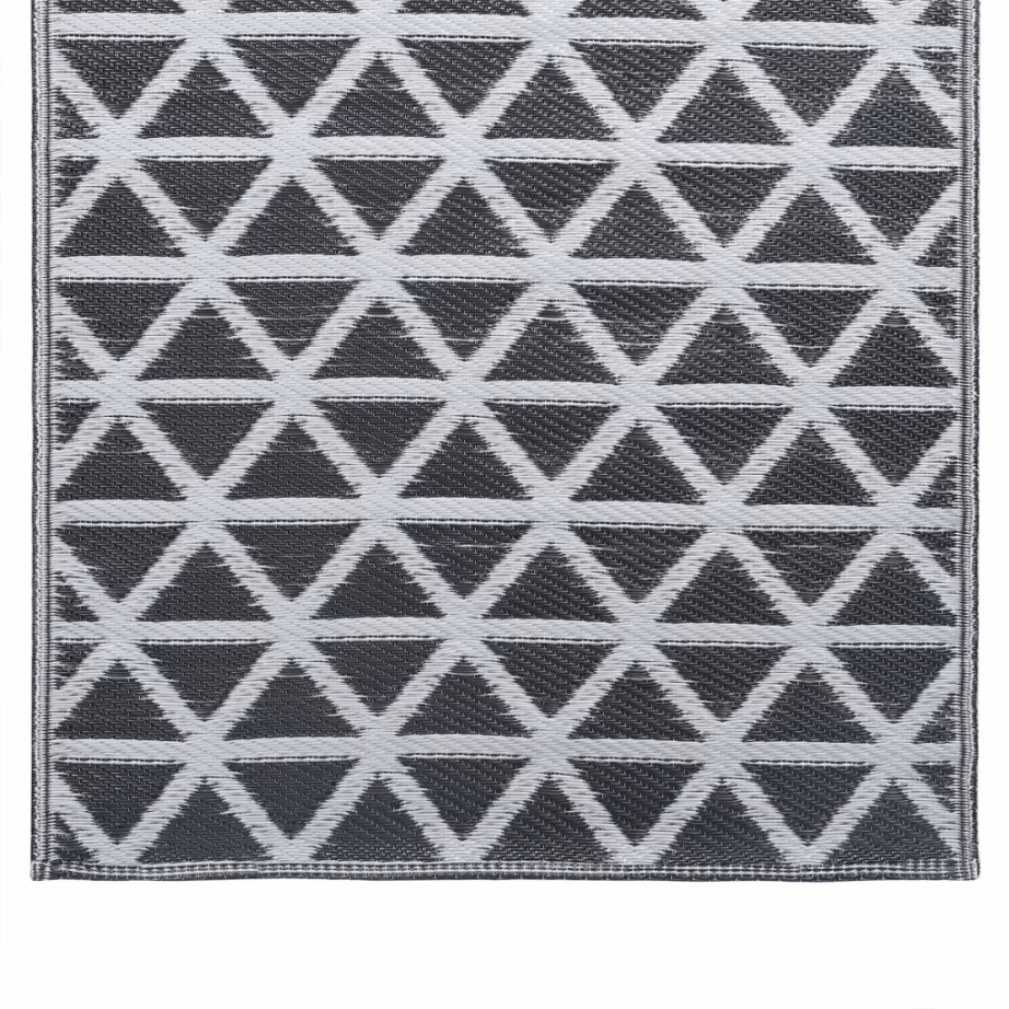 Must õuevaip ARAKIL, jacquard-muster, 80 x 150 cm, polüpropüleen - 5