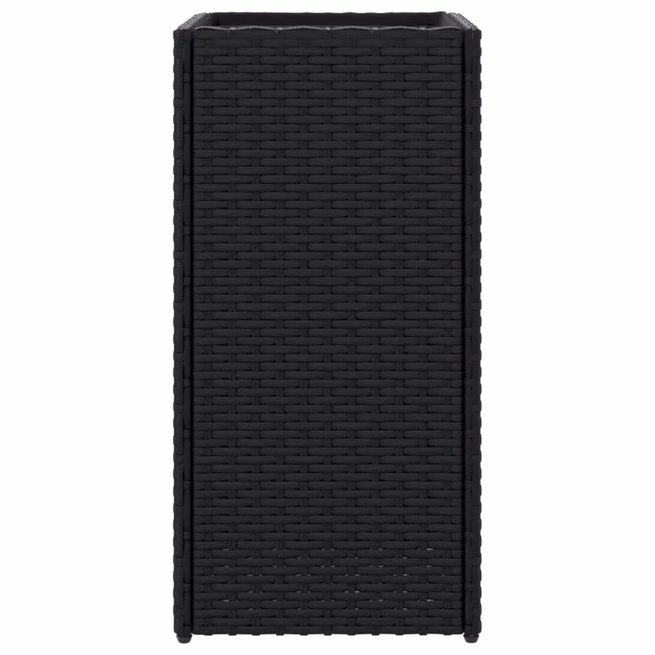 Must polürotangist taimekast terasraamiga, 30 x 30 x 60 cm – 6