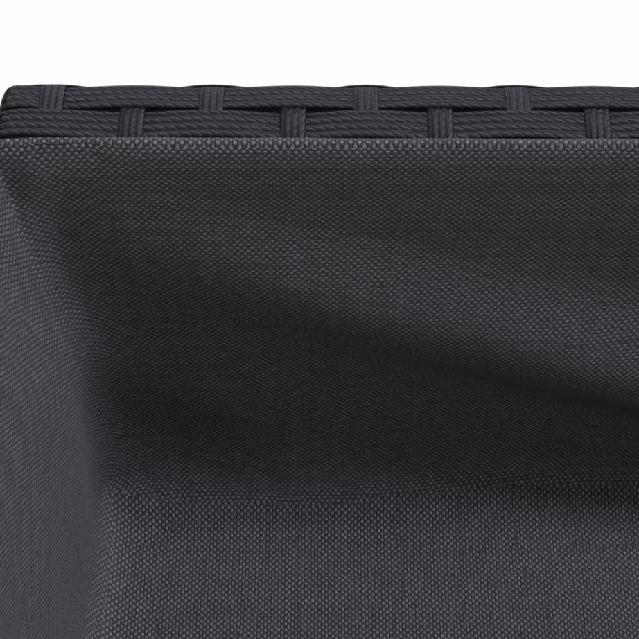 Riiuliga kõrgendatud taimekast, must polürotang, 70 x 28 x 70 cm – 9