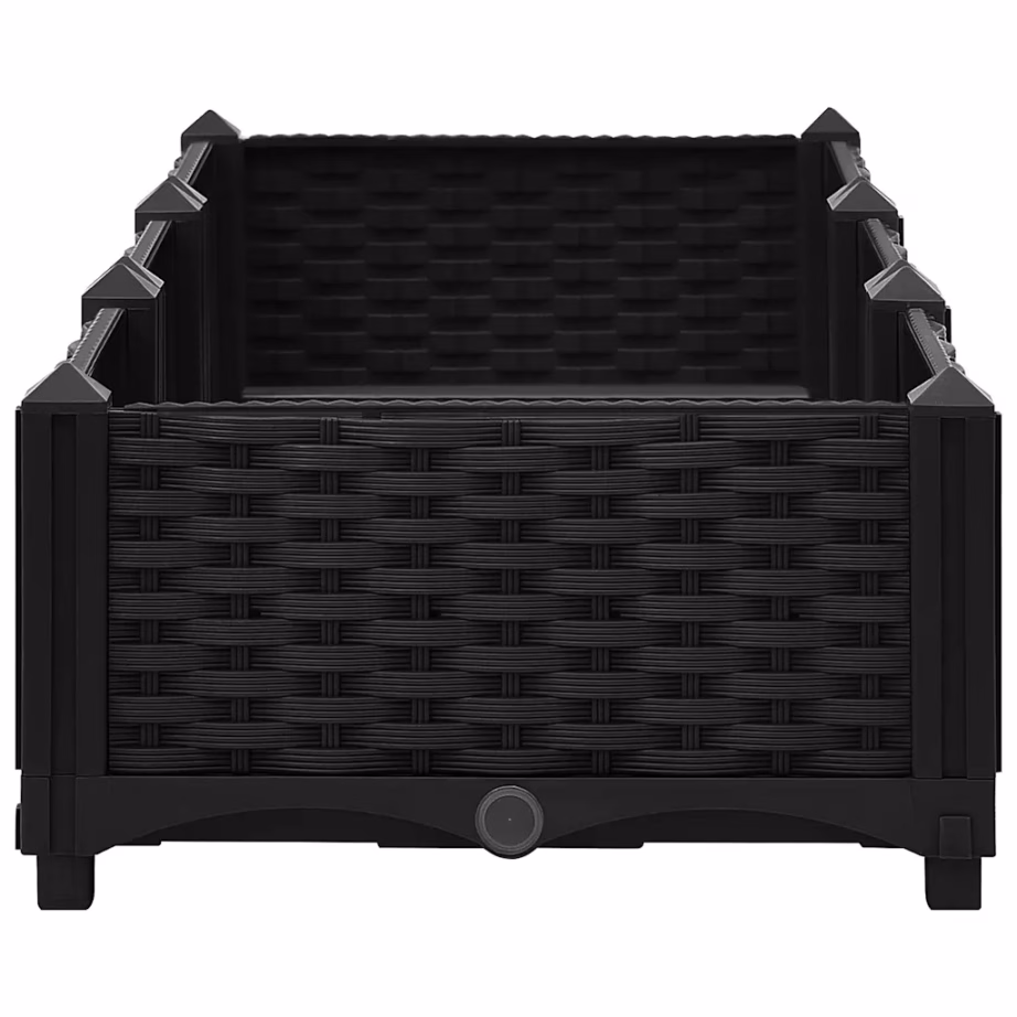 Must taimekast aeda, 120 x 40 x 23 cm, polüpropüleen – 5