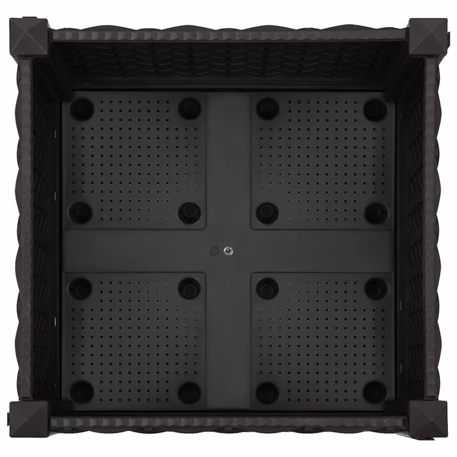 Must taimekast 40 x 40 x 23 cm, polüpropüleenist – 5