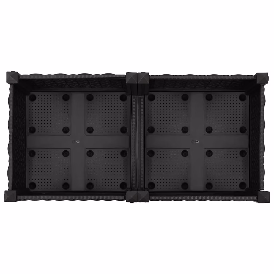 Must taimekast aeda, polüpropüleen, 80 x 40 x 23 cm – 6