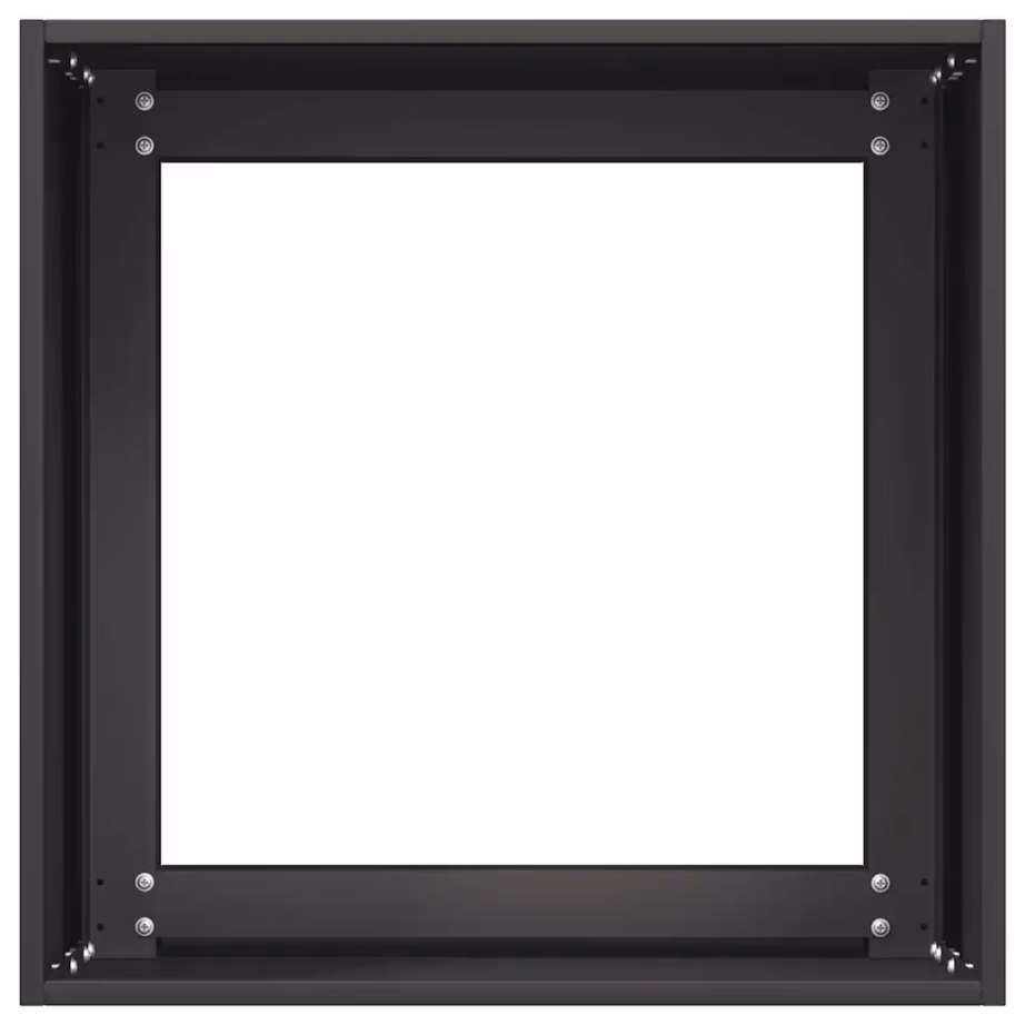 Must taimekast, külmvaltsitud teras, avatud põhjaga, 40 x 40 x 40 cm – 5