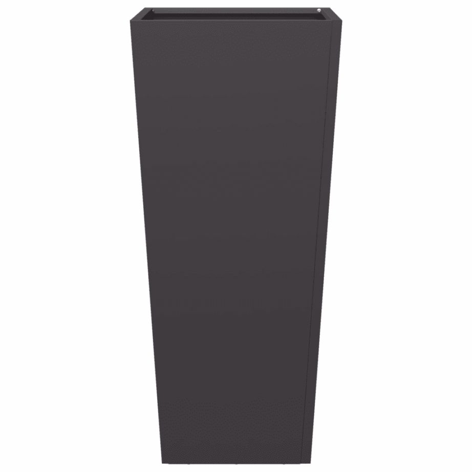 Aia taimekast põhjaga, must külmvaltsitud teras, 35 x 35 x 75 cm – 4