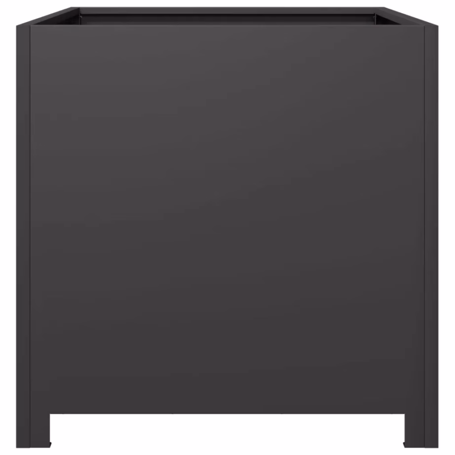 Terasest aia taimekast põhjaga, must, 50 x 50 x 50 cm – 5