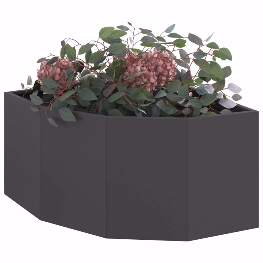 Nurga istutuskast, must teras, 60 x 60 x 35 cm – 3