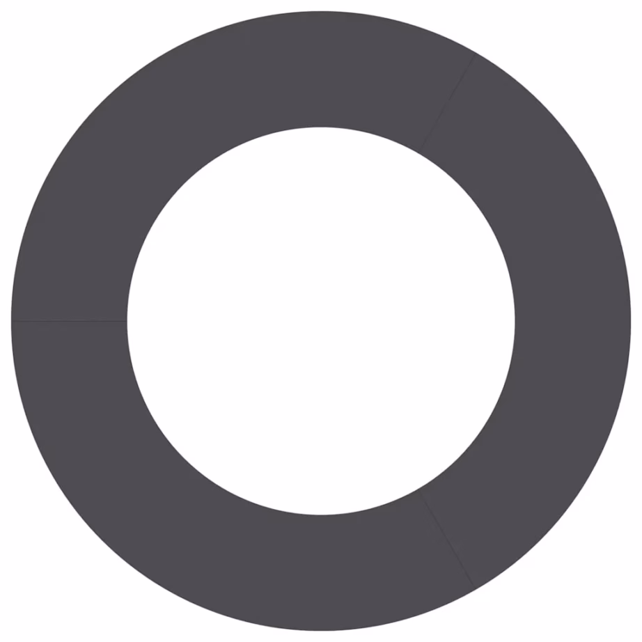 Lame terasest puurõngas puu aluse kaitseks, must, Ø50/80 cm – 5