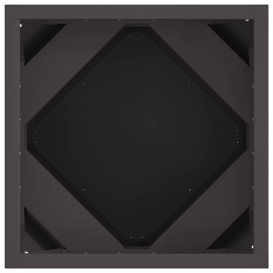 Must terasest taimekast aeda ja terrassile, 30 x 30 x 30 cm – 6