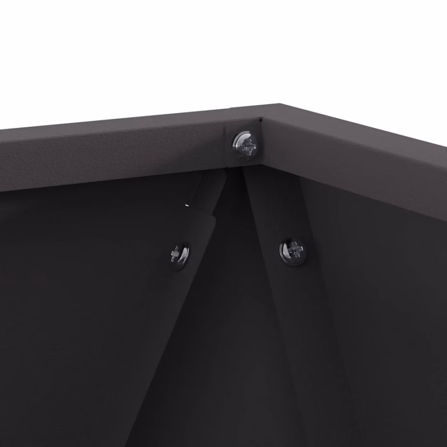 Must terasest taimekast aeda ja terrassile, 30 x 30 x 30 cm – 7