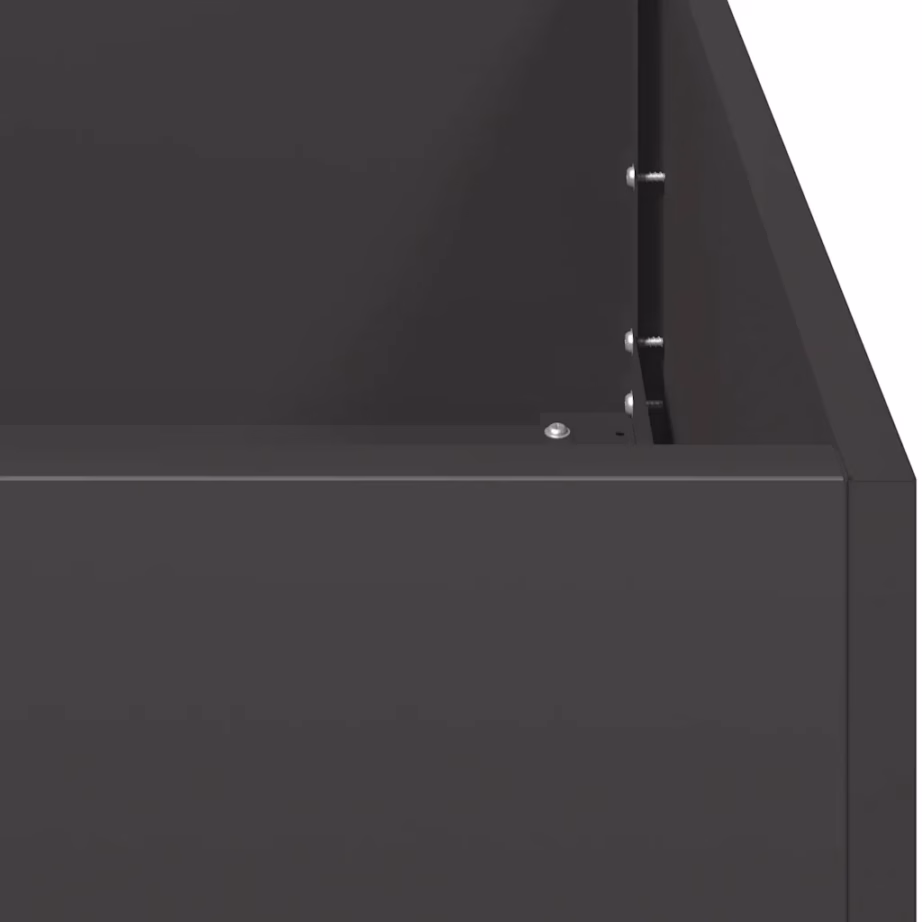 Must terasest taimekast avatud põhjaga, 40 x 80 x 80 cm – 7