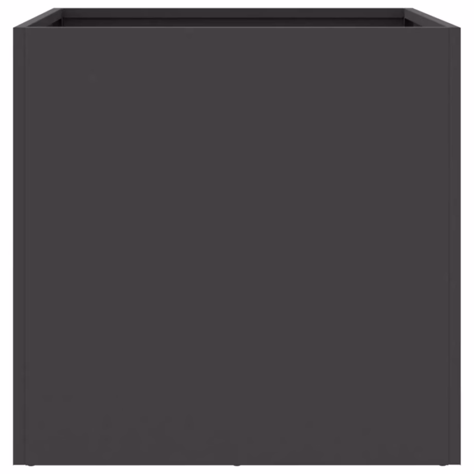 Must külmvaltsitud terasest taimekast, 49 x 47 x 46 cm – 5