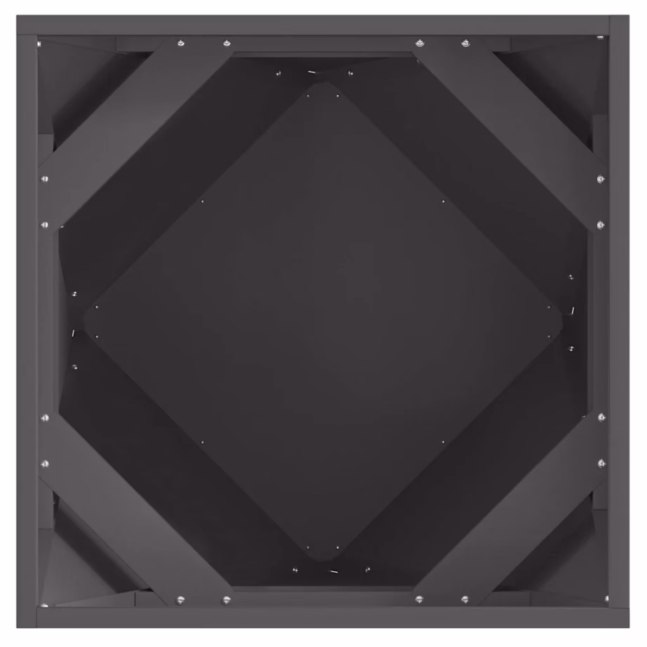 Must terasest taimekast välitingimustesse, 50 x 50 x 50 cm – 6