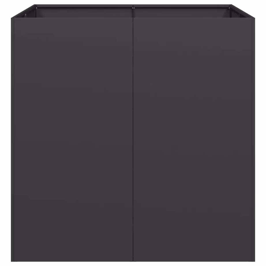 Terasest taimekast avatud põhjaga, must, 80 x 80 x 80 cm – 4
