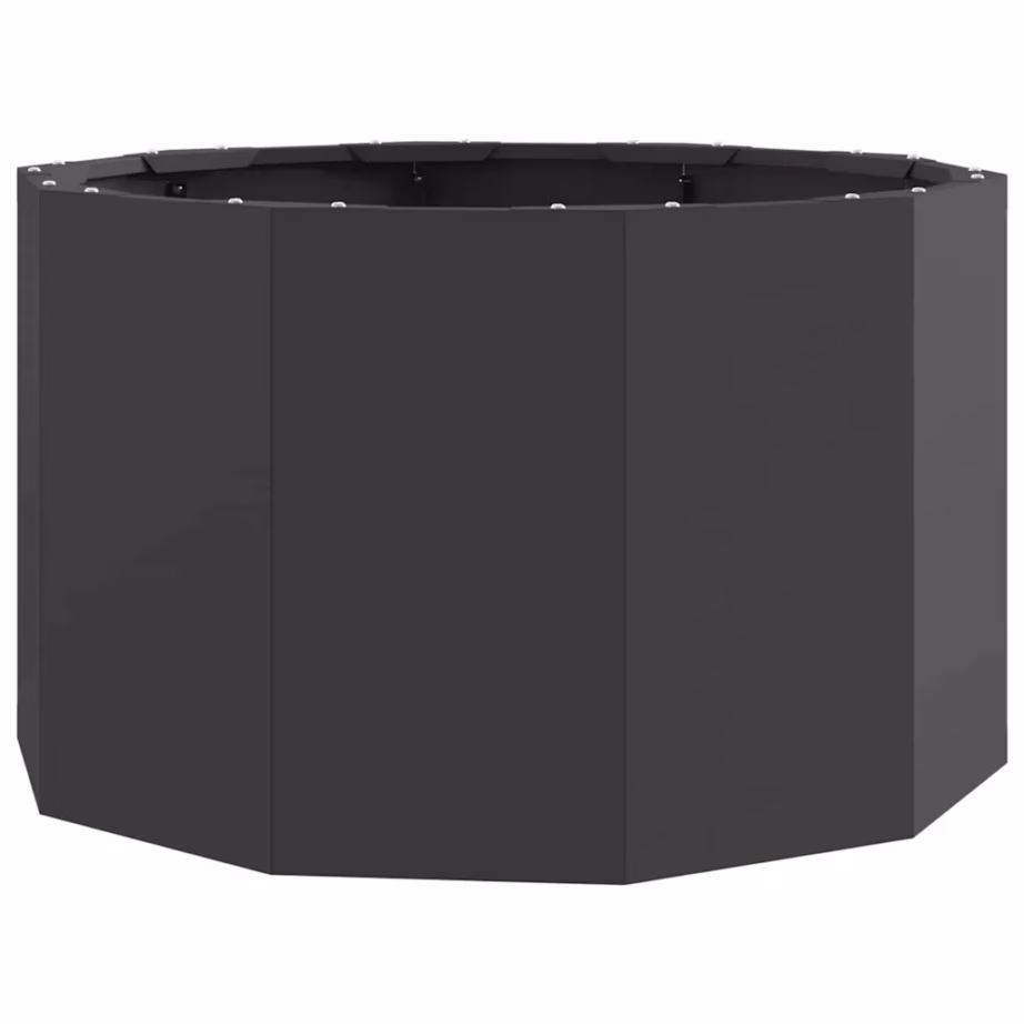 Terasest ümmargune aiapott, must, 60 x 60 x 35 cm – 2