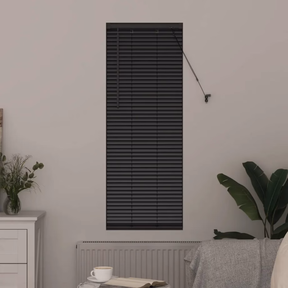 Must alumiiniumist Veneetsia ruloo, 130 x 40 cm – 3