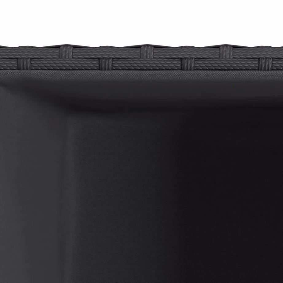 Kolmest mõõdus aia taimekastid, 3 tk, must polürotang ja pulbervärvitud teras – 8