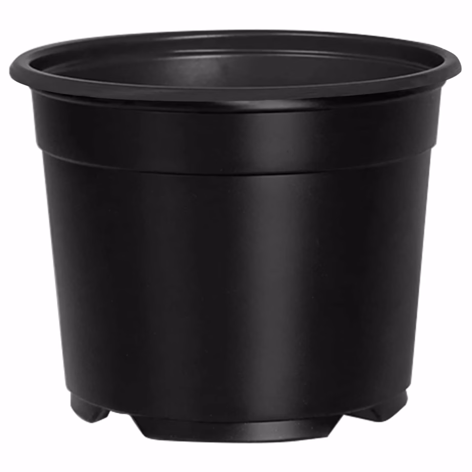 Mustad plastlillepotid drenaažiavadega, 50 tk, Ø 15 x 12,5 cm - 2