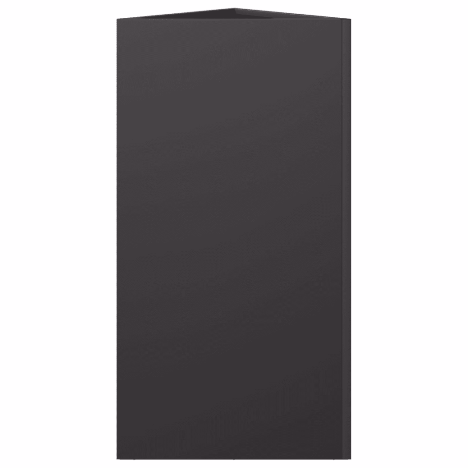 Kolmnurksed aia taimekastid põhjaga, 2 tk, must teras, 40 x 34,5 x 70 cm – 7