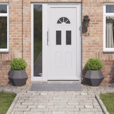 Terasest taimekastid, 2 tk, must, 50 x 50 x 40 cm