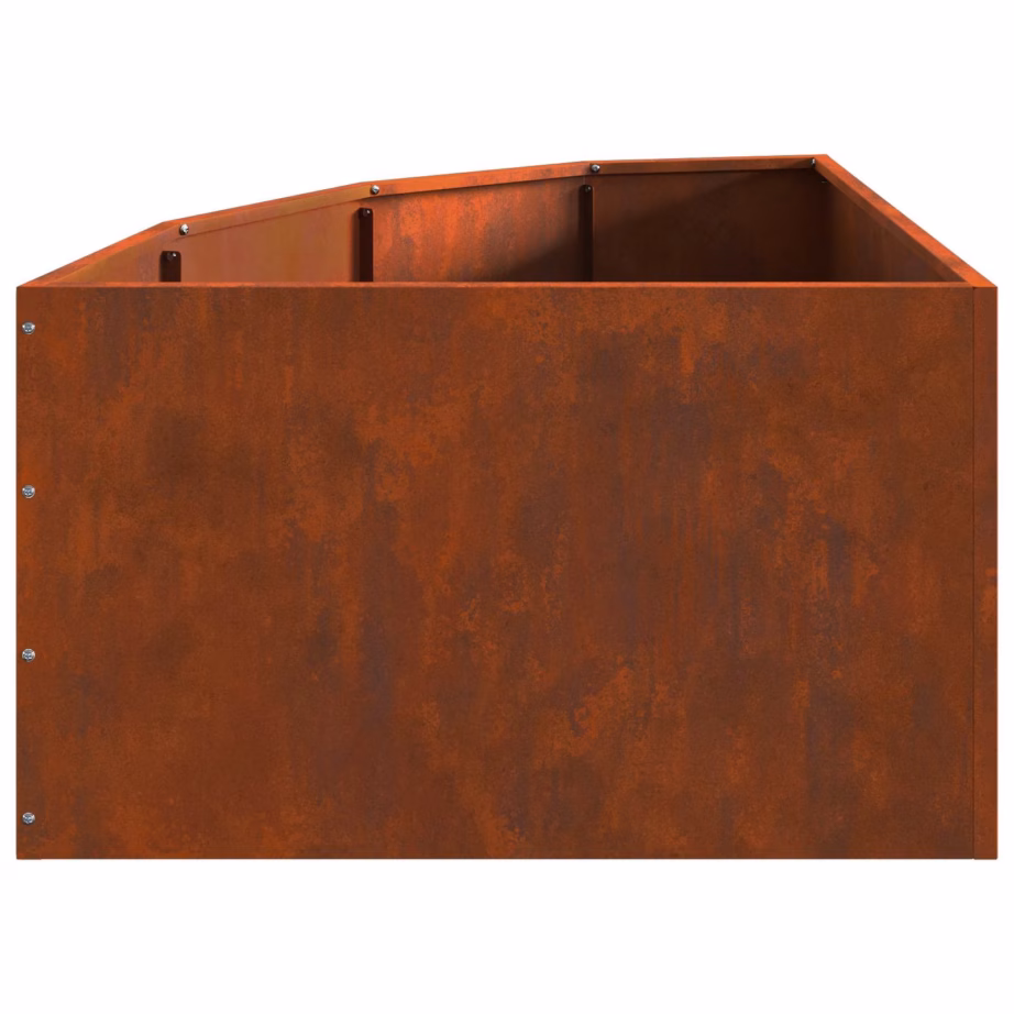 Nurga aiakast roostevärvi kulunud terasest, 60 x 60 x 35 cm – 7