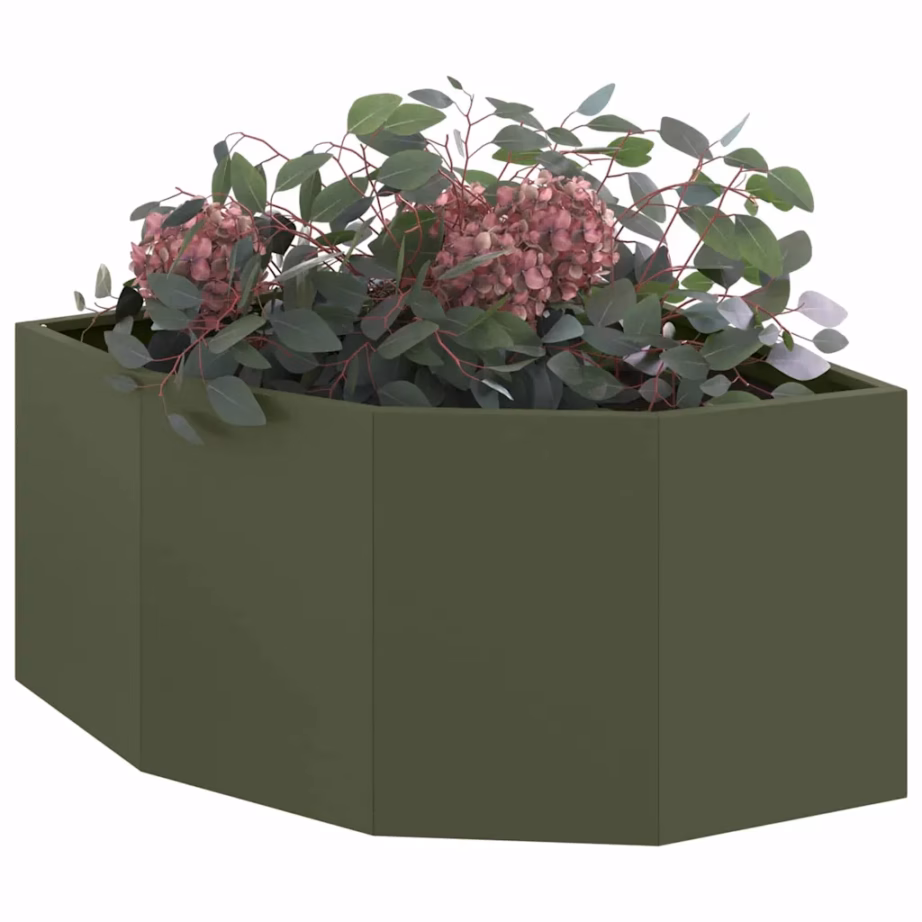 Nurga istutuskast, oliiviroheline teras, 60 x 60 x 35 cm – 3