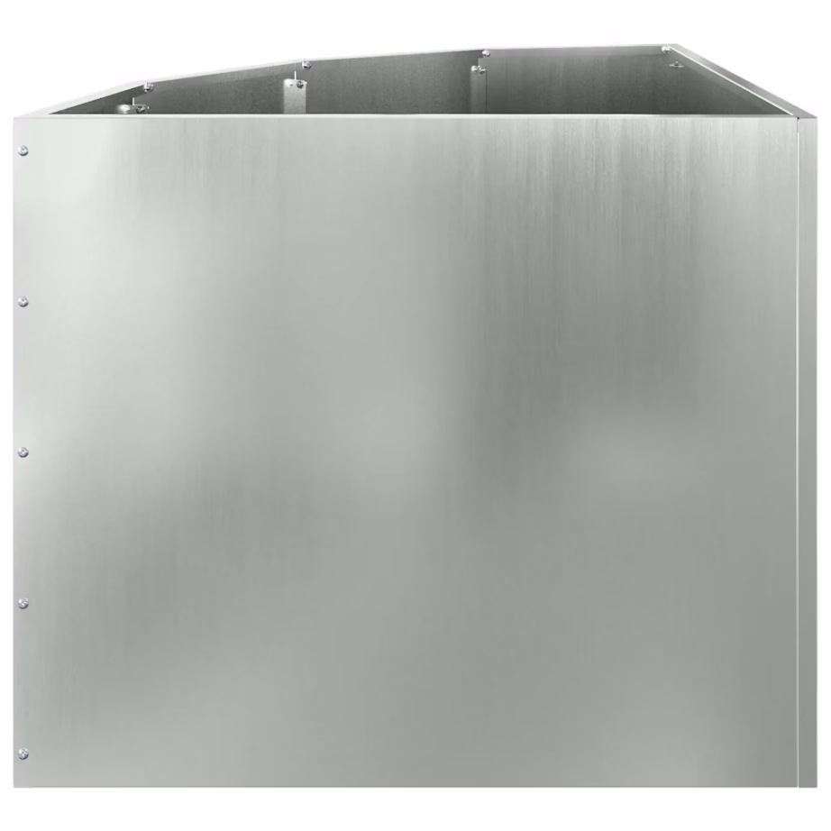 Nurga istutuskast, hõbedane tsingitud teras, 60 x 60 x 50 cm – 6