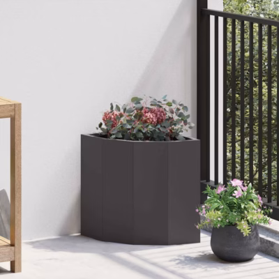 Nurga istutuskast, must teras, 30 x 30 x 35 cm