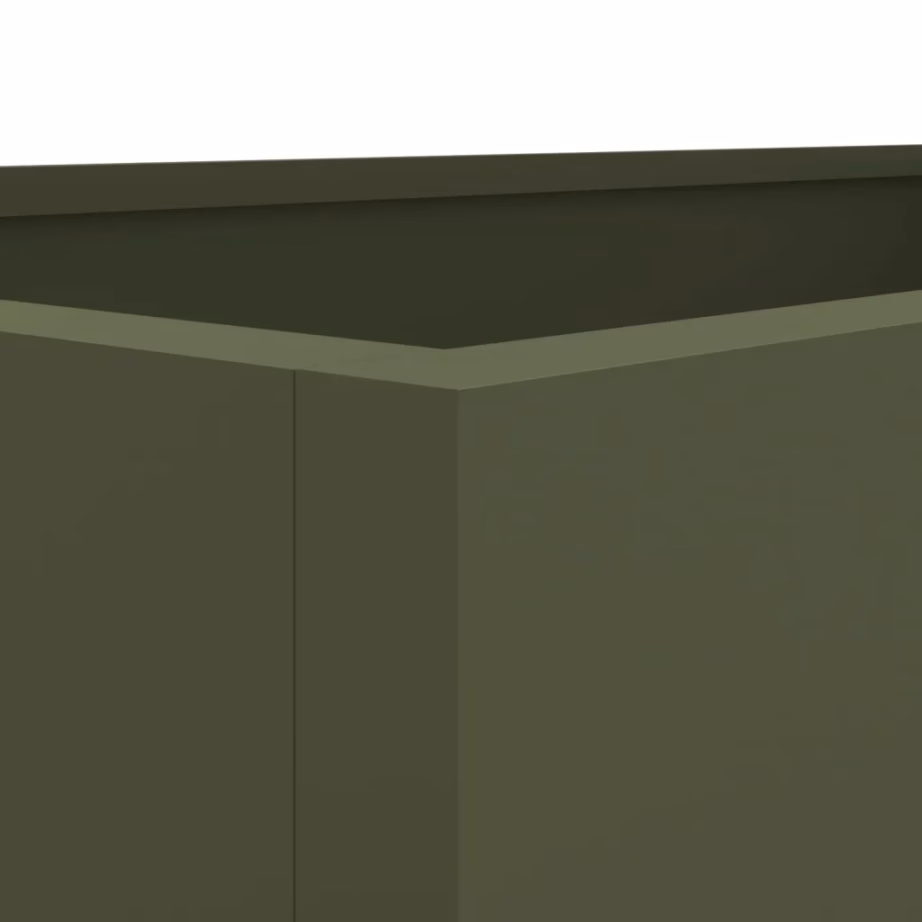 Oliiviroheline aia taimekast külmvaltsitud terasest, 62 x 40 x 39 cm – 8