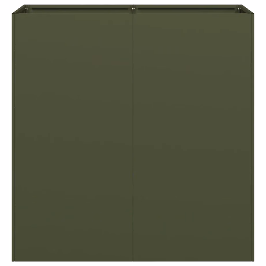 Oliiviroheline taimekast avatud põhjaga, külmvaltsitud teras, 80 x 40 x 80 cm – 4