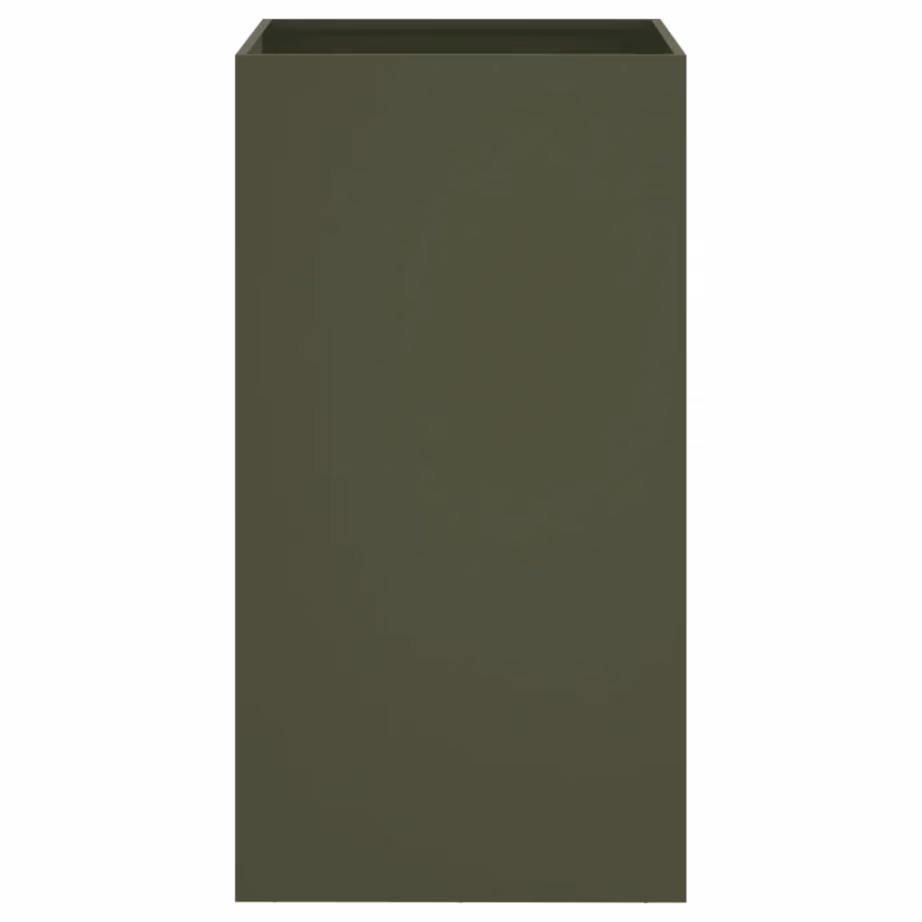 Aia taimekast külmvaltsitud terasest, oliiviroheline, 42 x 38 x 75 cm – 4