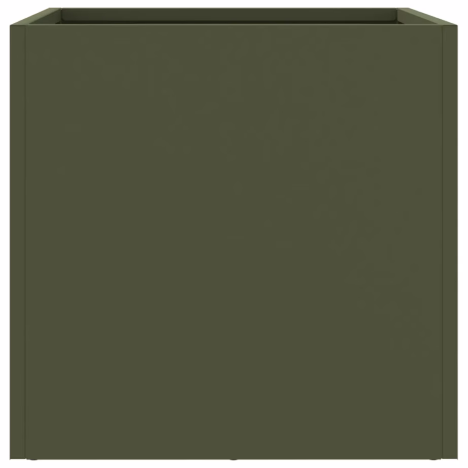 Aia taimekastid 2 tk, oliiviroheline külmvaltsitud teras, 32 x 30 x 29 cm – 6