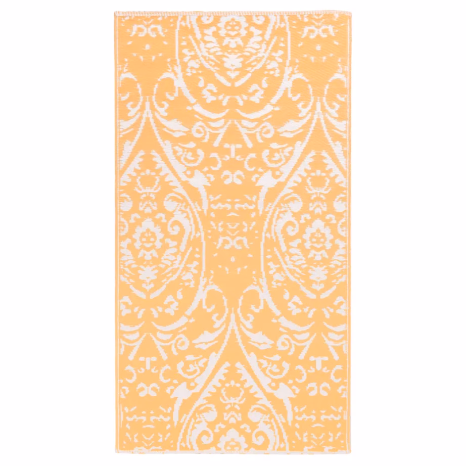 Õuevaip ARAKIL, oranž-valge jacquard, 120 x 180 cm, PP - 2