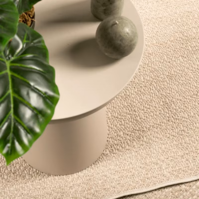 Õue- ja toavaip ZIZUR, beež, džuudi välimusega, 200 x 290 cm