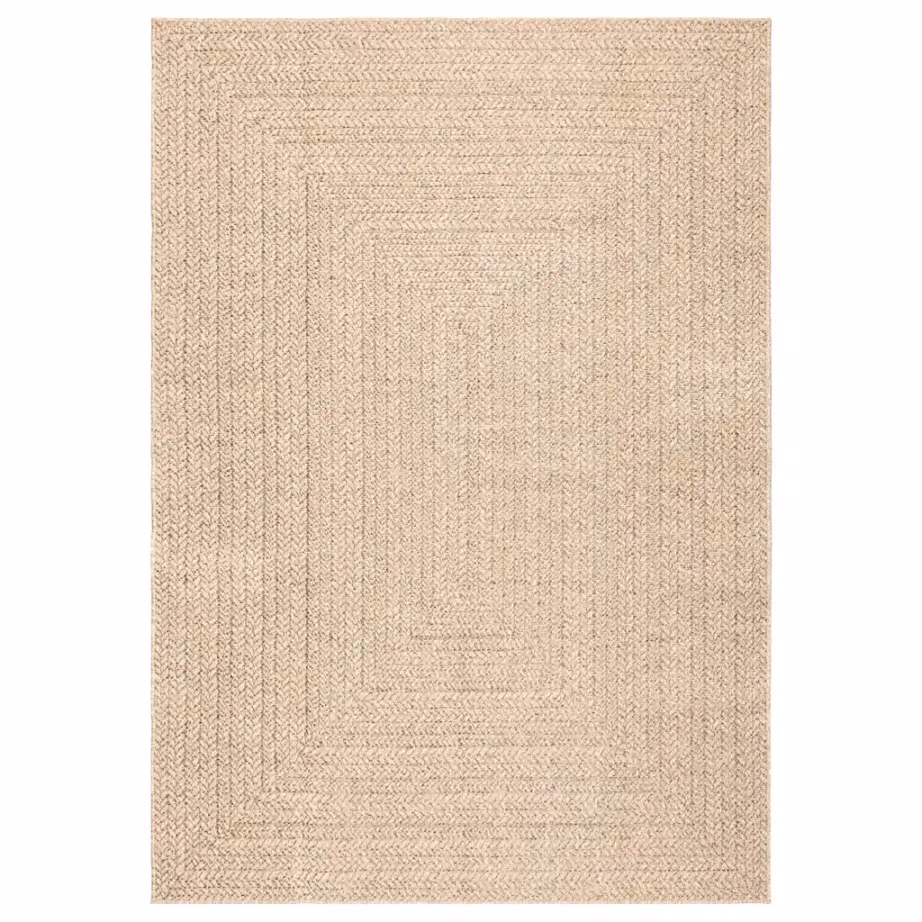 Õue- ja toavaip ZIZUR, beež, džuudi välimusega, 200 x 290 cm – 2