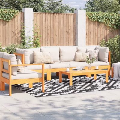 Õuevaip ARAKIL, ümberpööratav, valge ja must polüpropüleen, 190 x 290 cm