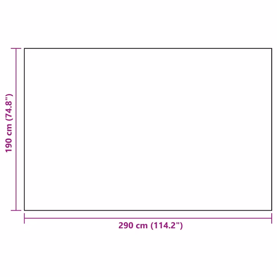 Õuevaip ARAKIL jacquard-mustriga, valge ja must, 190 x 290 cm, polüpropüleen – 7