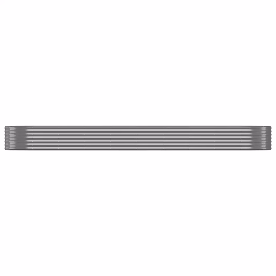 Aia taimelava, ovaalne, galvaniseeritud teras, antratsiithall, 396 x 100 x 36 cm – 3