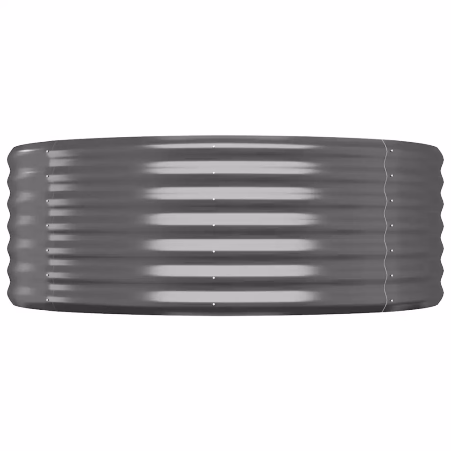 Aia taimelava, ovaalne, galvaniseeritud teras, antratsiithall, 396 x 100 x 36 cm – 4
