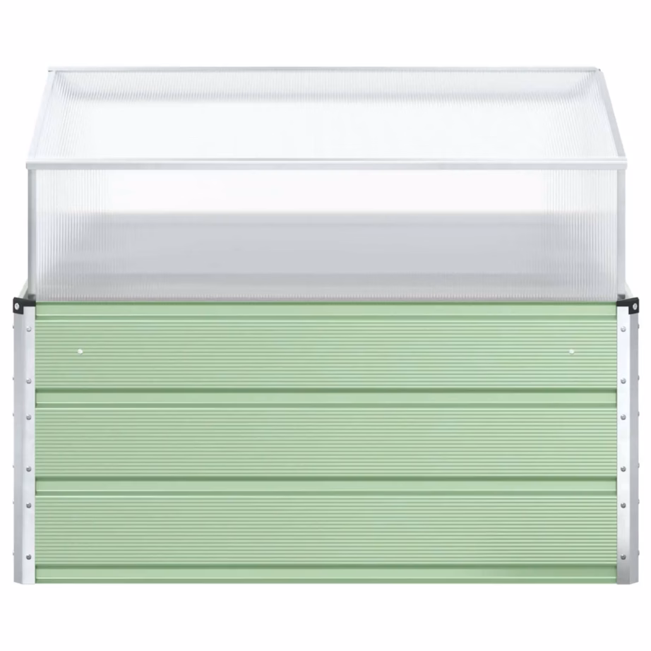 Pastellroheline tsingitud terasest taimekast, 100 x 100 x 77 cm – 4