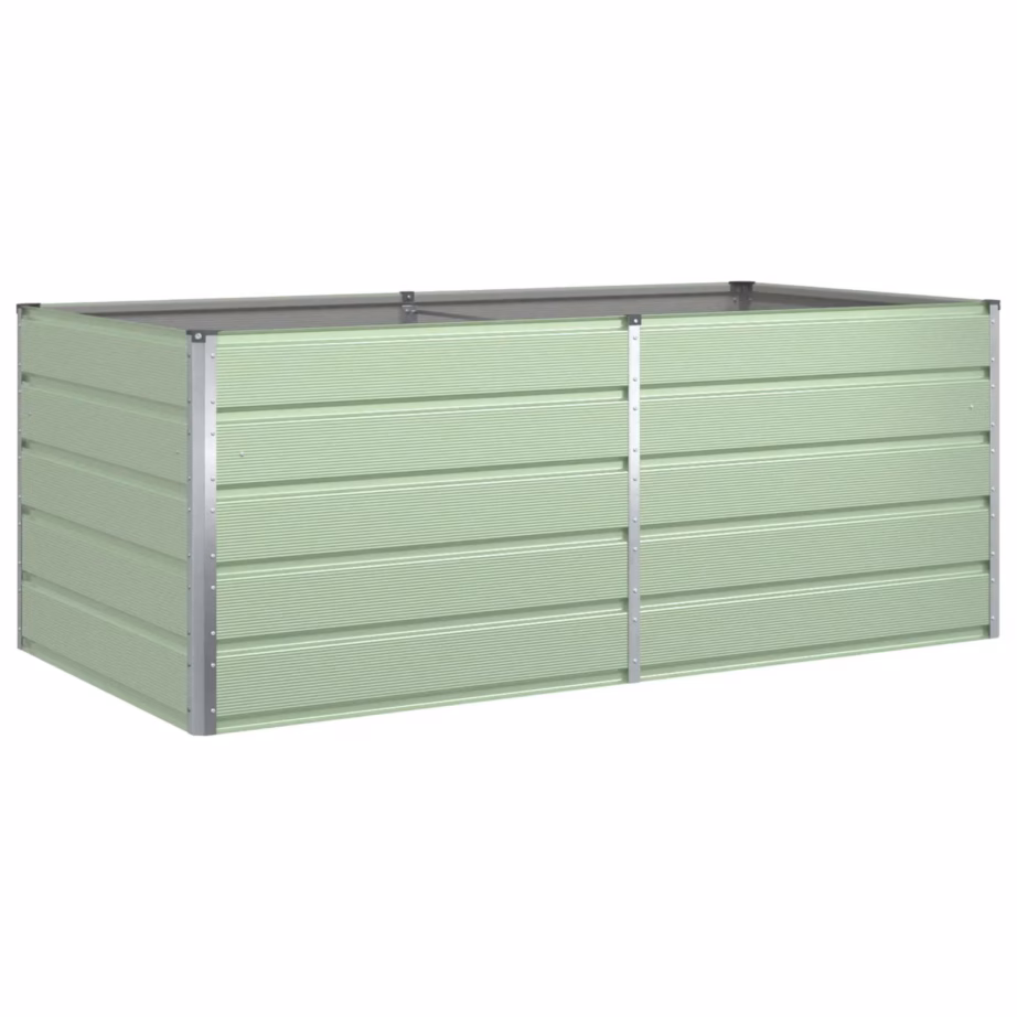 Pastellroheline tsingitud terasest taimekast, 195 x 100 x 75 cm – 2