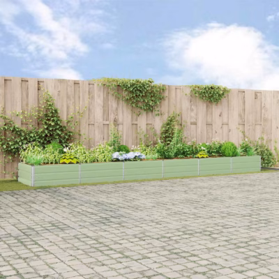 Pastellroheline tsinkterasest taimekast 580 x 100 x 45 cm