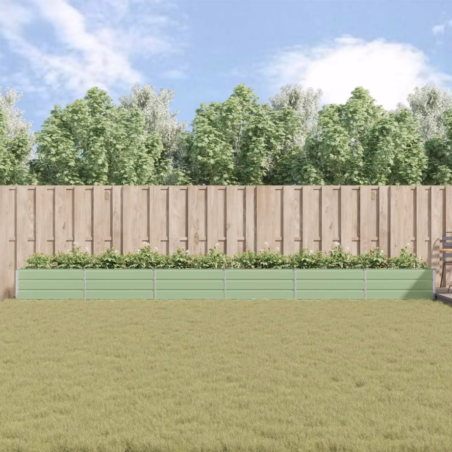 Pastellroheline tsinkterasest taimekast 580 x 100 x 45 cm – 4