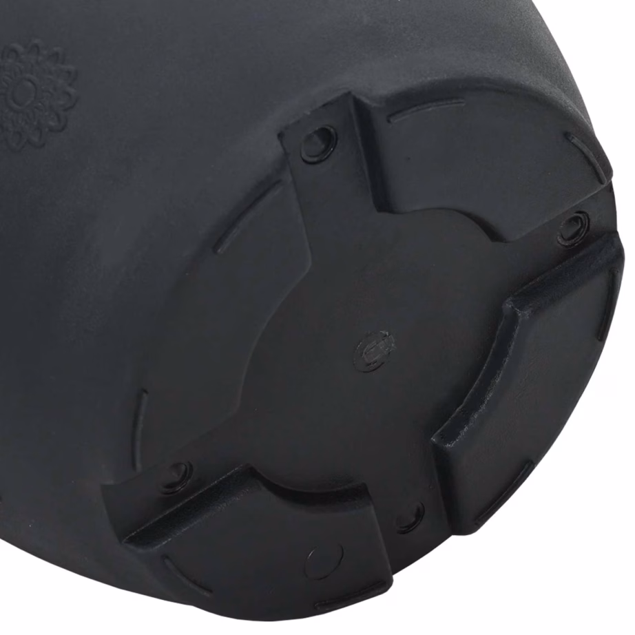 Plastist taimepotid äravooluaukudega, 6 tk, must, Ø 26 x 21,5 cm – 9