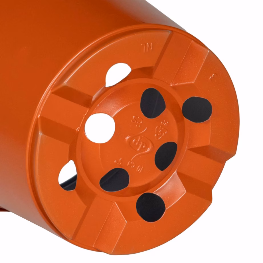 Ümmargune plastist lillepott terrakota, Ø 15 x 12,5 cm, 50 tk komplekt – 8