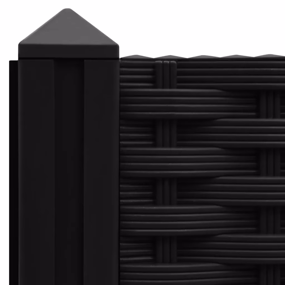 Must taimekast 80 x 80 x 38 cm, polüpropüleenist – 5