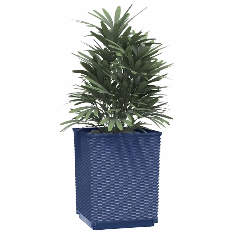 Polüpropüleenist taimekastid, 2 tk, sinine-hall, 30 x 30 x 37 cm – 3
