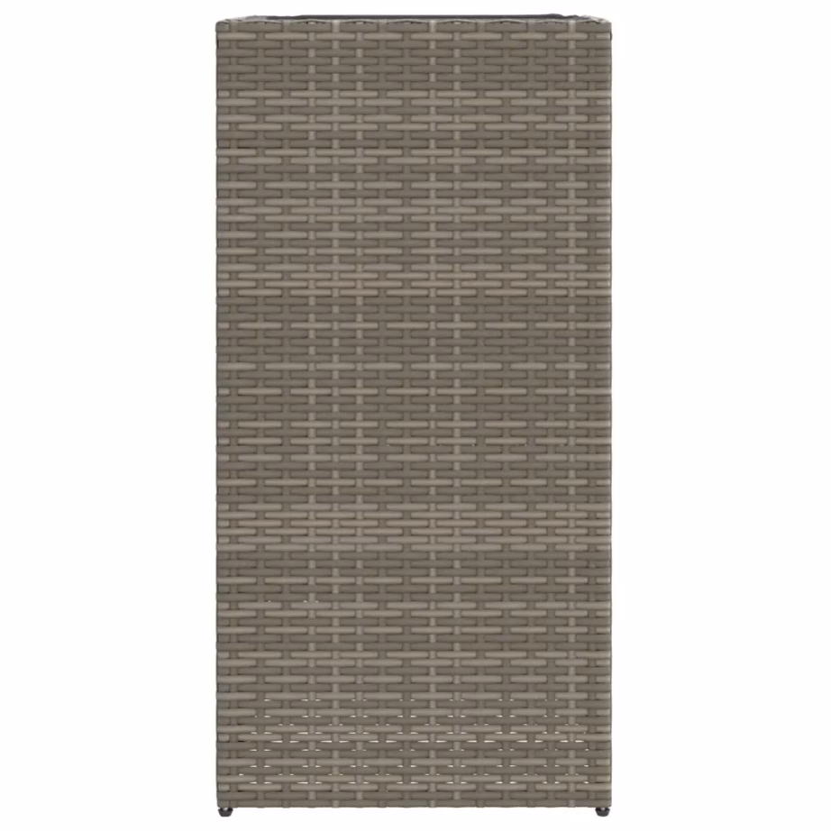 Kõrged polürotangist aia taimekastid riidest sisuga, 2 tk, hall, 40 x 40 x 80 cm – 6